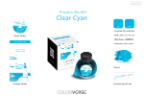 Project Ink No.007 Clear Cyan Fountain Pen Bottled Ink by Colorverse Project Ink No.007 Clear Cyan Fountain Pen Bottled Ink by Colorverse