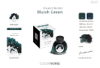 Project Ink No.002 Bluish Green Fountain Pen Bottled Ink by Colorverse Project Ink No.002 Bluish Green Fountain Pen Bottled Ink by Colorverse