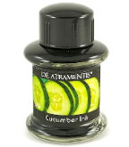 Cucumber Scented/Silver Grey a.k.a Cuke Ink Premium Fountain Pen BottleI Ink by De Atramentis®...one bottle lleft Cucumber Scented/Silver Grey a.k.a Cuke Ink Premium Fountain Pen BottleI Ink by De Atramentis®...one bottle lleft