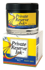 Fast Dry American Blue Fountain Pen Bottled Ink 60 ml from Private Reserve Ink USA from Yafa Brands® Fast Dry American Blue Fountain Pen Bottled Ink 60 ml from Private Reserve Ink USA from Yafa Brands®
