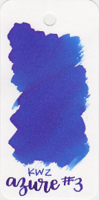 Azure #3 Handmade Fountain Pen ink from KWZ Ink Azure #3 Handmade Fountain Pen ink from KWZ Ink