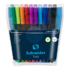 Schneider® Vizz Wallet of 10 assorted color ballpoint pens Schneider® Vizz Wallet of 10 assorted color ballpoint pens