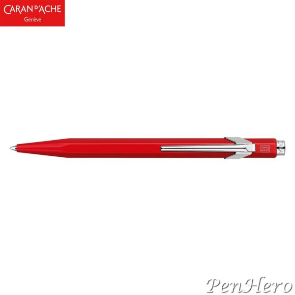 Classic "849" Metal Red Ballpoint Pen by Caran d'Ache®