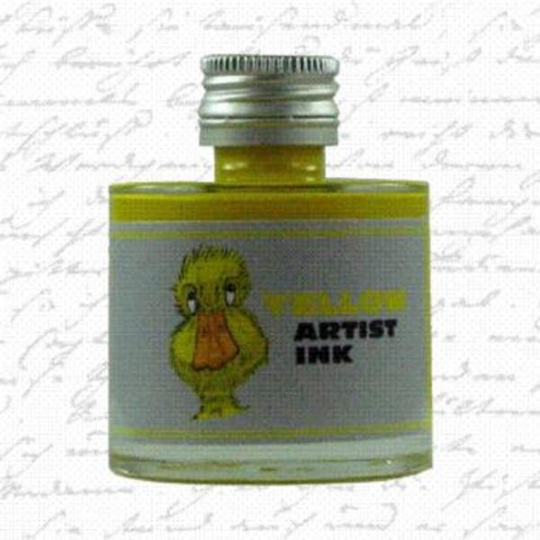 Artist Yellow Ink from De Atramentis® 50 ml glass bottle