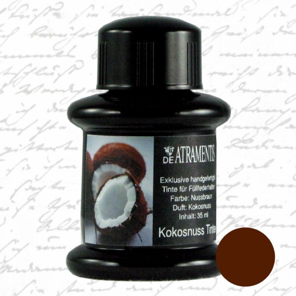 Coconuts Fruit Scented/Nuts Brown Premium Fountain Pen Bottled Ink by De Atramentis®