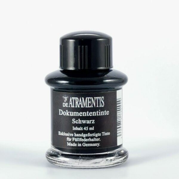 Document Ink-Black by De Atramentis® 45 ml glass bottle