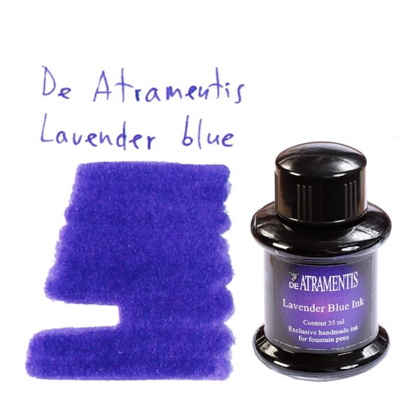 Lavender Blue Premium Fountain Pen Bottled Ink by De Atramentis® 45 ml glass bottle