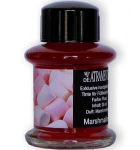 Marshmallow Scented/Pink Premium Fountain Pen Bottled Ink by De Atramentis® 45 ml glass bottle