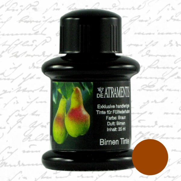 Pear Fruit Scented/Pear Brown Premium Bottled Ink by De Atramentis®