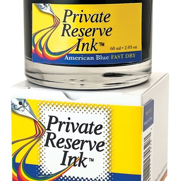 Fast Dry American Blue Fountain Pen Bottled Ink 60 ml from Private Reserve Ink USA from Yafa Brands®