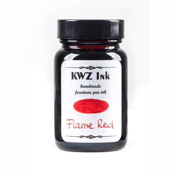Flame Red Handmade Fountain Pen Ink from KWZ Ink