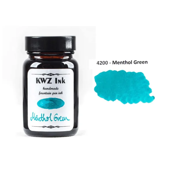 Menthol Green Handmade Fountain Pen Ink from KWZ Ink