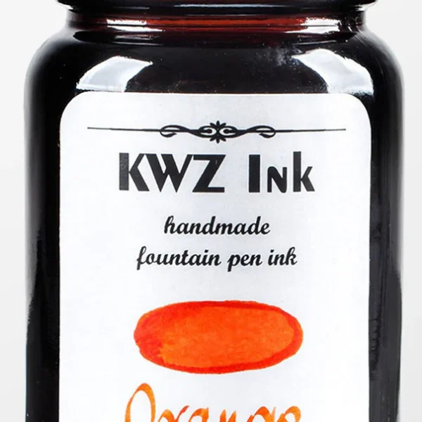 Orange Handmade Fountain Pen Ink from KWZ Ink