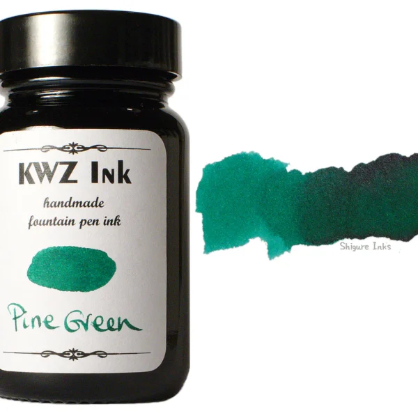 Pine Green Handmade Fountain Pen Ink from KWZ Ink