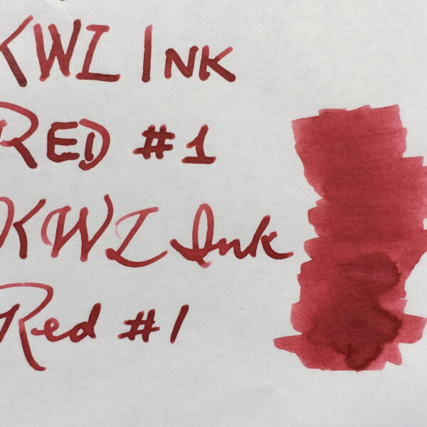 Red #1 Handmade Fountain Pen Ink from KWZ Ink...last of the inventory