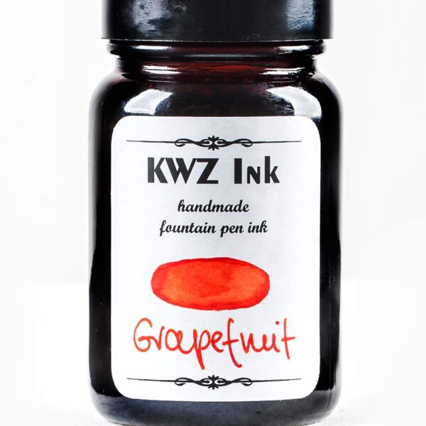 Grapefruit Color Handmade Fountain Pen Ink KWZ Ink [shade of orange]