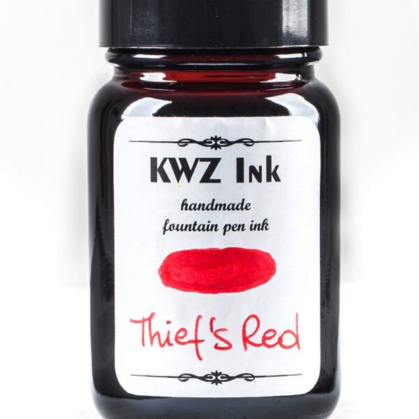 Thief's Red Handmade Fountain Pen Ink from KWZ Ink