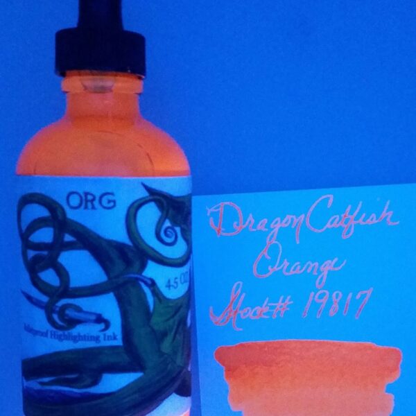 Dragon Catfish Orange Highlighting 4.5 oz Bottled Ink by Noodler's Ink®
