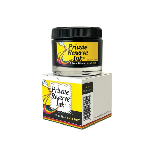 Fast Dry Ultra Black 60 ml by Private Reserve Ink® from Yafa Brands