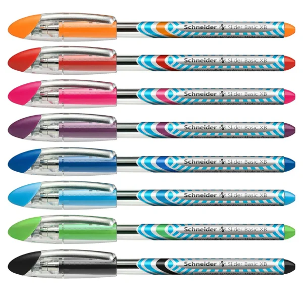Slider Basic XB Ballpoint Eight Assorted Color Pack by Schneider®