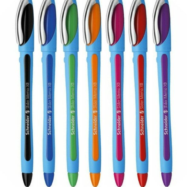 Slider Memo XB/Extra-Broad Seven Color Pack by Schneider®
