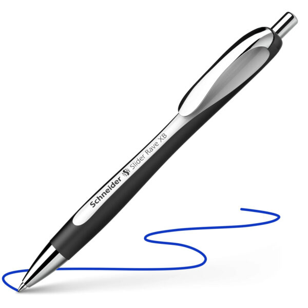 Slider Rave XB Ballpoint LE-White & Black Barrel [blue ink] by Schneider®
