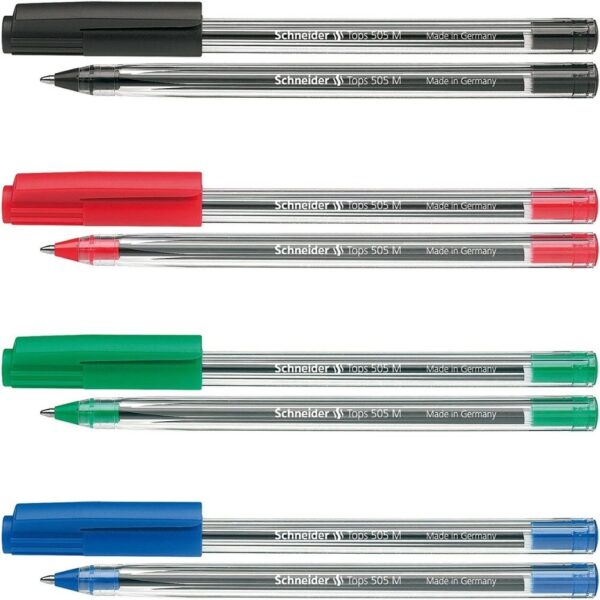 Schneider® TOPS 505 Four Color Ballpoint Blister Card