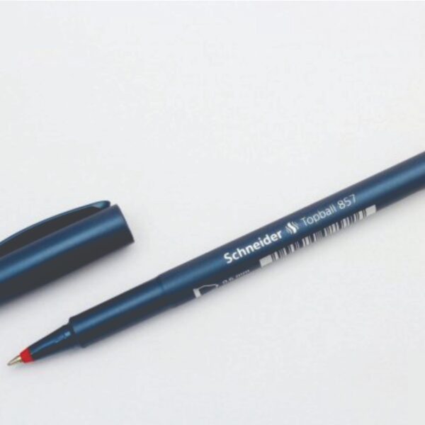 Topball 857 Red Rollerball Pen [0.6 mm line] by Schneider®-TWO PACK