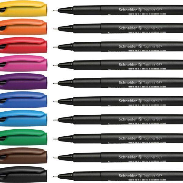 Schneider® Topliner 967 Fineliner 0.4 mm Disposable Pens-2 pk