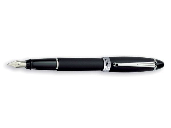 Ipsilon Satin Black Fountain Pen Series by Aurora®-medium nib