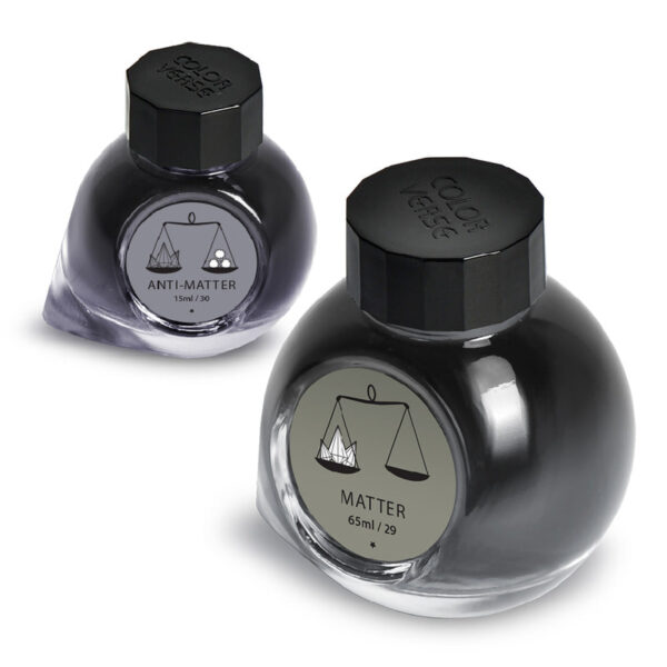 Anti Matter Fountain Pen Ink set-65 ml & 15 ml by Colorverse