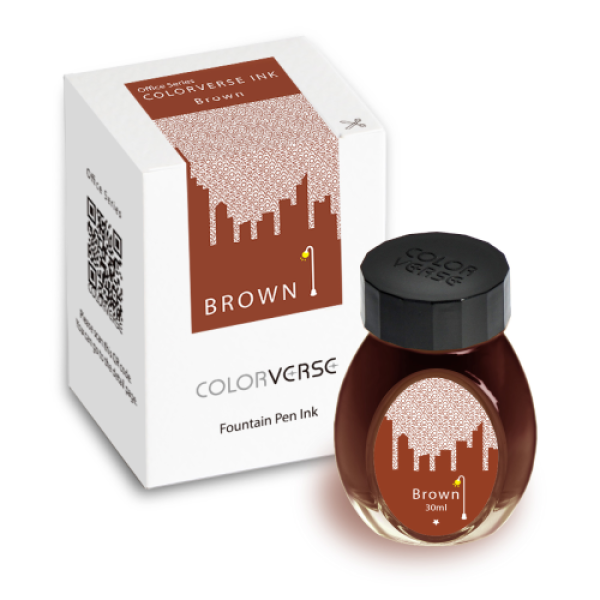 Office Series Brown Bottled Ink by Colorverse-30 ml