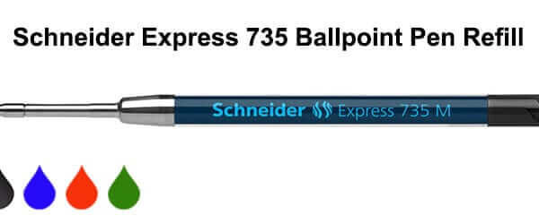 Schneider® Express 735 Medium Ballpoint Pen Ink Refills [fits Parker®]-2pk