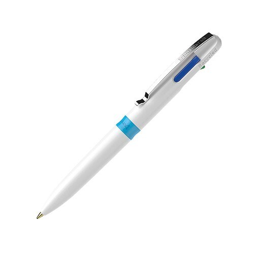 Take 4 Ballpoint White Barrel Pen [four ink colors] by Schneider®