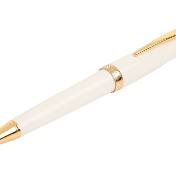 Classic Gold White Ballpoint Pen by Cleo Skribent®
