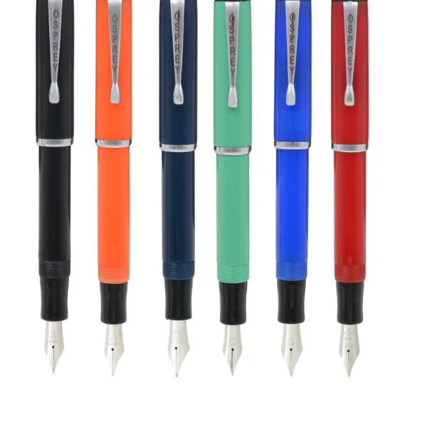 Scholar Fountain Pens Steel Trim by Osprey Pens®: Base Pen-Nib Unit NOT INCLUDED