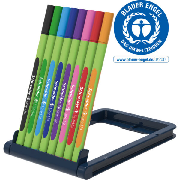 Schneider® Line-Up Fineliner 0.4 mm Standard 8 Color Stand