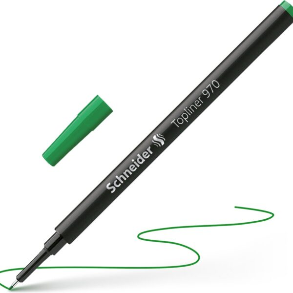 Topliner 970 Fineliner 0.4mm Green Refills by Schneider®-TWO PACK