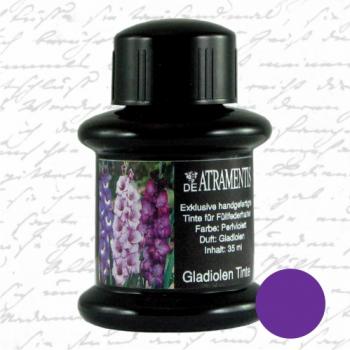Gladiolus Flower Scented/Pearl Violet Handmade Premium Fountain Pen Bottled Ink by De Atramentis®-45ml