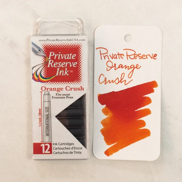 Orange Crush Standard International Ink Cartridges [12 per pack] by Private Reserve Ink®/Yafa Brands®