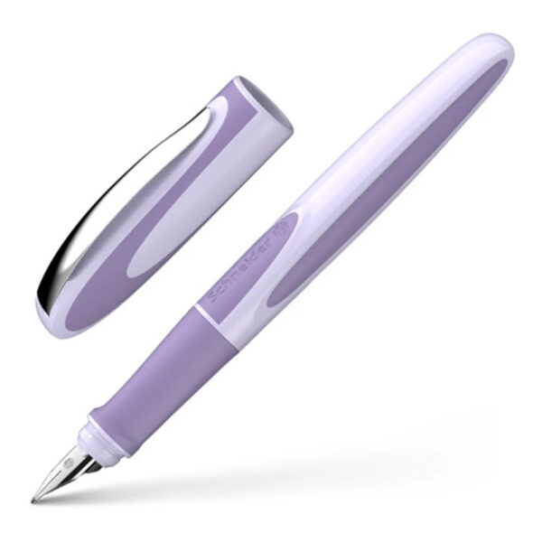 Schneider® Ray Lavender Fountain Pen [medium stainless steel nib]-free box of cartridges included