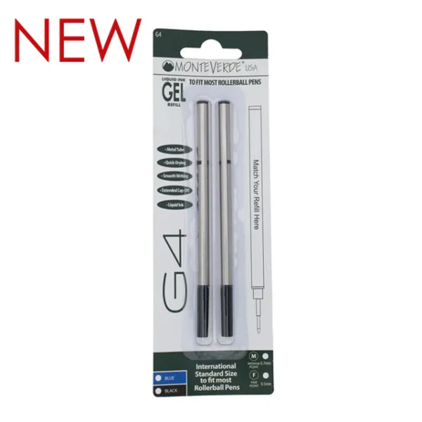 The Monteverde USA Liquid Ink Gel Refill [G432]-TWO Packs of TWO