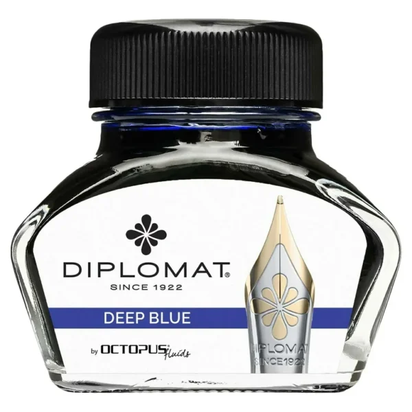 Diplomat®Deep Blue Fountain Pen Bottle Inks 30 ml [Octopus]