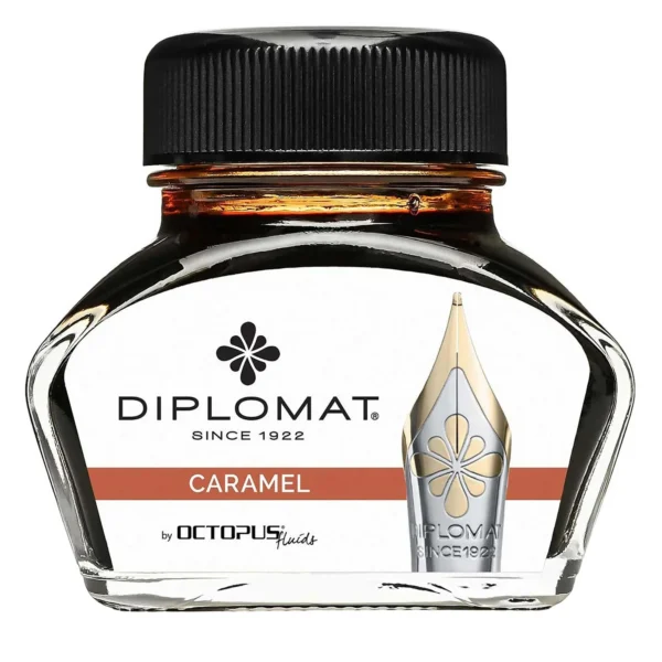 Diplomat®Caramel Brown Fountain Pen Bottle Inks 30 ml [Octopus]
