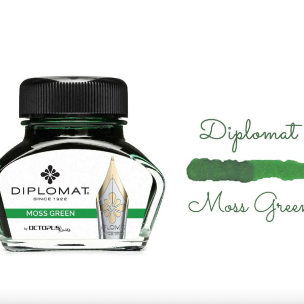 Diplomat®Moss Green Fountain Pen Bottle Inks 30 ml [Octopus]
