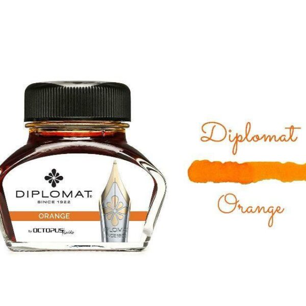 Diplomat® Orange Fountain Pen Bottle Inks 30 ml [Octopus]