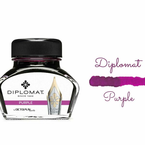 Diplomat®Violet/Purple Fountain Pen Bottle Inks 30 ml [Octopus]